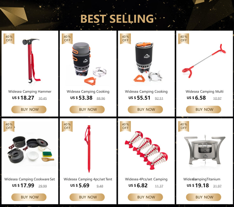 Camping kookset – warmtewisselaar – lichtgewicht 470 g - Bivakshop