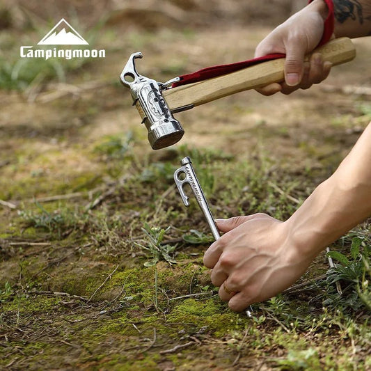 Campingmoon R40 - 4 haringen – 4 - delige set sterke 420 roestvrijstalen tentharingen voor vaste bevestiging - Bivakshop