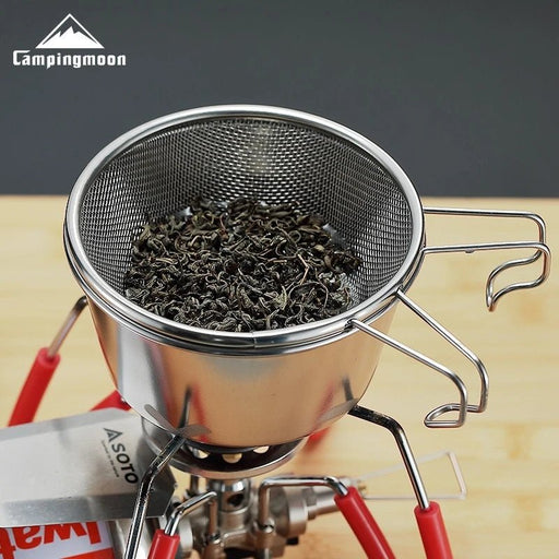 Campingmoon RVS Outdoor Camping Kom – 304 Roestvrij Staal – Geschikt voor Koken en Vissen - Bivakshop