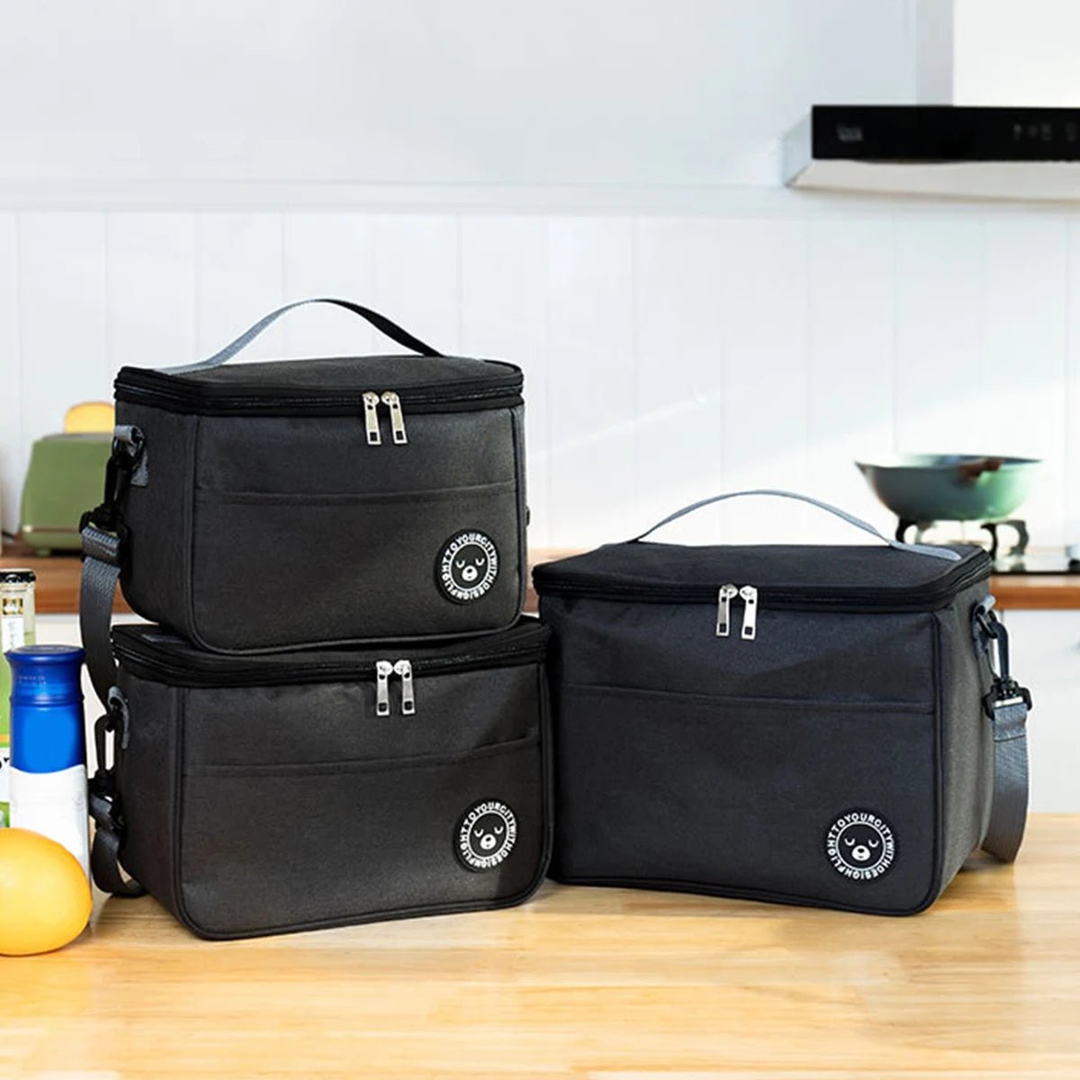 Capacity hand - held with shoulder strap insulated bag, lunch box bag, student thickened waterproof lunch bag。 - zmt - Bivakshop