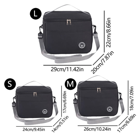 Capacity hand - held with shoulder strap insulated bag, lunch box bag, student thickened waterproof lunch bag。 - zmt - Bivakshop
