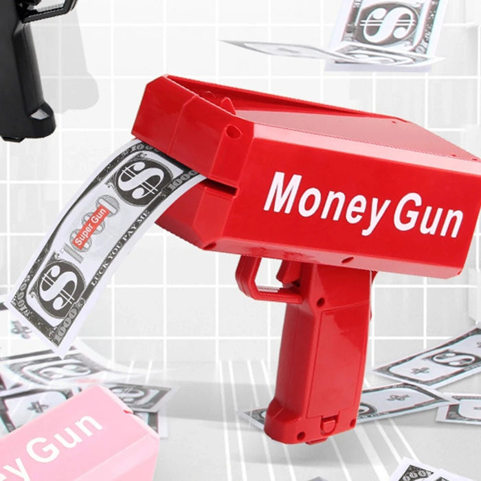 Cash cannon bankbiljetten shooter - interactief speelgoed voor feesten en evenementen - Bivakshop