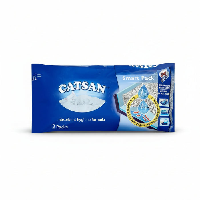Catsan - Smart Pack Kattenbakvulling - Absorberende Hygiëne (2x4 Liter) - Bivakshop