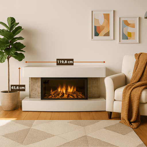 Classic Fire – Elektrische sfeerhaard Montreal – LED haard – 2000W - Bivakshop