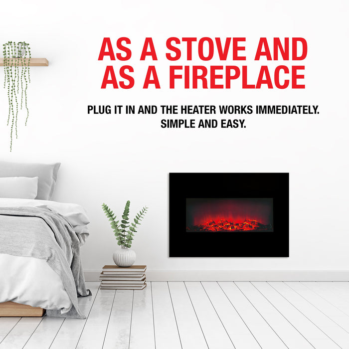 Classic Fire - Heater Wall Memphis Led 80Cm - Bivakshop