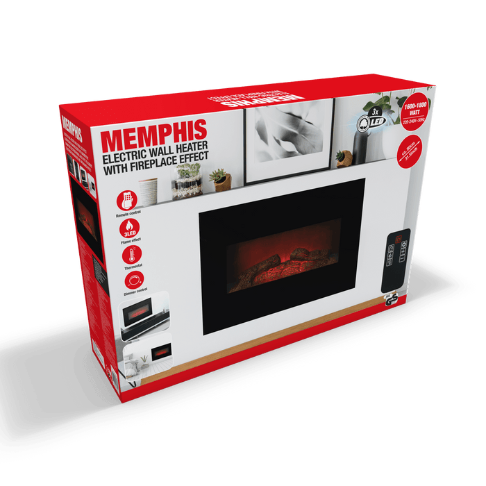 Classic Fire - Heater Wall Memphis Led 80Cm - Bivakshop