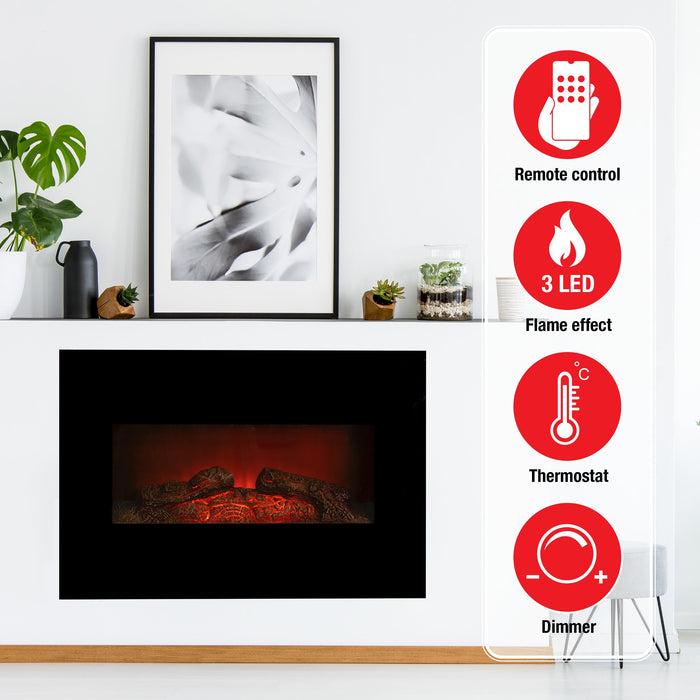 Classic Fire - Heater Wall Memphis Led 80Cm - Bivakshop