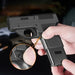 Clip Gun Type Butaan Gas Aansteker – Windproof jet vlam – 3 - in - 1 Sigarettenhouder – Blauw vuur – Mannen cadeau (zonder gas) - Bivakshop