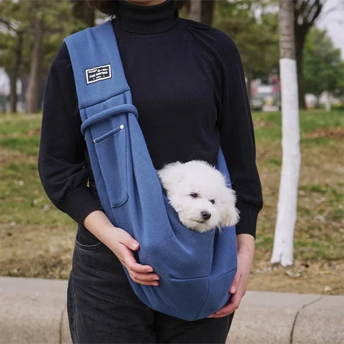 Comfortabele draagtas hond en kat – schouder sling – reisvriendelijk - Bivakshop