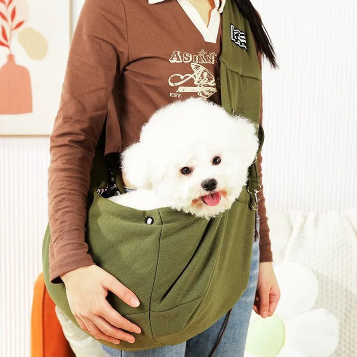 Comfortabele draagtas hond en kat – schouder sling – reisvriendelijk - Bivakshop