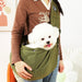 Comfortabele draagtas hond en kat – schouder sling – reisvriendelijk - Bivakshop