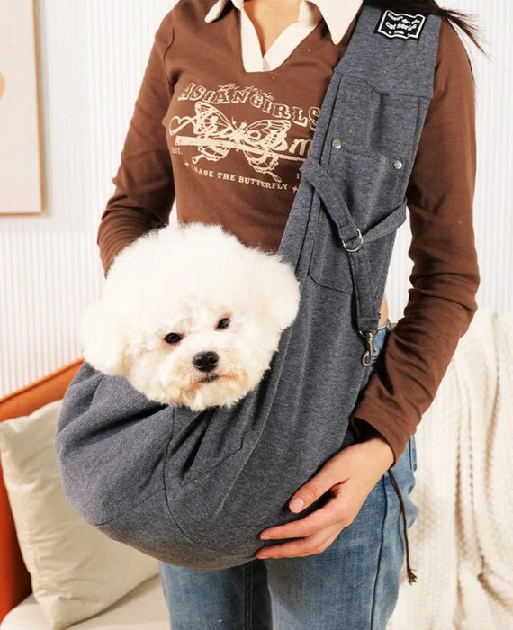 Comfortabele draagtas hond en kat – schouder sling – reisvriendelijk - Bivakshop