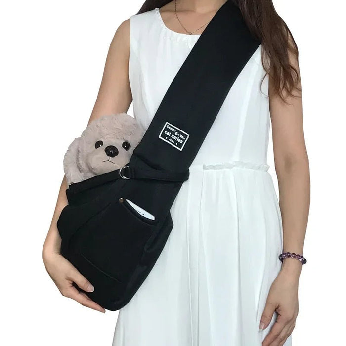 Comfortabele draagtas hond en kat – schouder sling – reisvriendelijk - Bivakshop