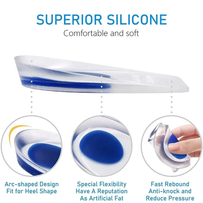 Comfortabele siliconen hielkussens - Voor pijnverlichting & hoogteverhoging - Antimicrobieel & latexvrij - Bivakshop