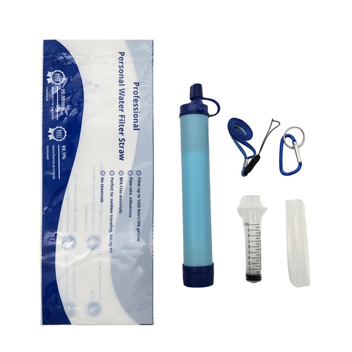 Compact survival waterfilter rietje – 0.01 micron – 1000L capaciteit - Bivakshop