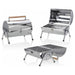 Compacte cilinderbarbecue – RVS & draagbaar - Bivakshop