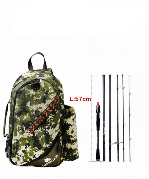 Compacte Roofvis Reishengel – Carbon, Snelle Actie (1.8 - 3.0m) - Bivakshop