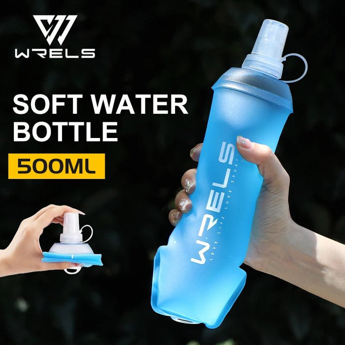 Compacte Soft Flask – Opvouwbare Waterfles met Brede Hals – Ultra - Lichtgewicht TPU Drinkfles voor Hardlopen & Trekking - Bivakshop