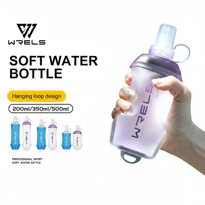 Compacte Soft Flask – Opvouwbare Waterfles met Brede Hals – Ultra - Lichtgewicht TPU Drinkfles voor Hardlopen & Trekking - Bivakshop