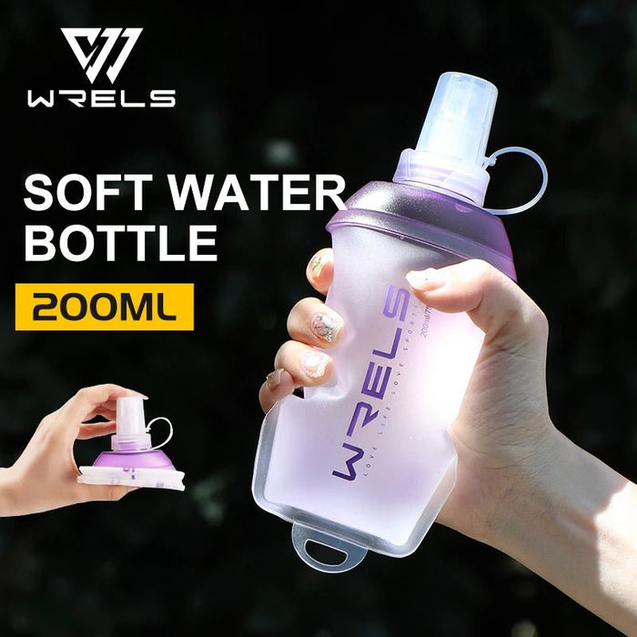 Compacte Soft Flask – Opvouwbare Waterfles met Brede Hals – Ultra - Lichtgewicht TPU Drinkfles voor Hardlopen & Trekking - Bivakshop