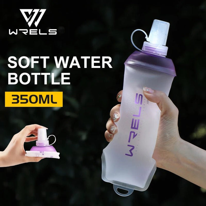 Compacte Soft Flask – Opvouwbare Waterfles met Brede Hals – Ultra - Lichtgewicht TPU Drinkfles voor Hardlopen & Trekking - Bivakshop