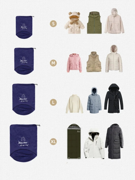 Compressiezak voor outdoor kleding – Lichtgewicht opbergzak voor donsjas en reisuitrusting - Bivakshop