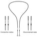 Connector Cord Flexibele Strap – Veiligheidskoord voor Oordopjes – 1 Stuk - Bivakshop