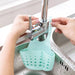 Creatieve keukenmand gootsteen afdruiprek - Sponsopberger, hangende organizer en zeef - Bivakshop