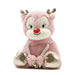 Croci - Xmas Blush Zoe Rendier Roze/Goud (25,5 cm) - Kerst Hondenknuffel - Flostouw & Geluid - Bivakshop