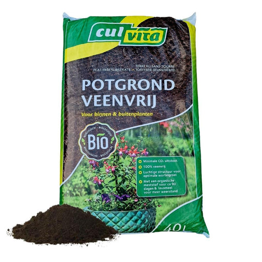 Culvita – Biologische Veenvrije Potgrond – 40L – Duurzaam & Turfvrij - Bivakshop
