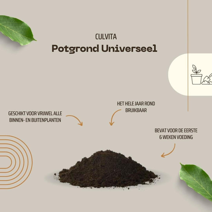 Culvita – Universele Potgrond – Voeding 2 Maanden – Binnen & Buiten - Bivakshop