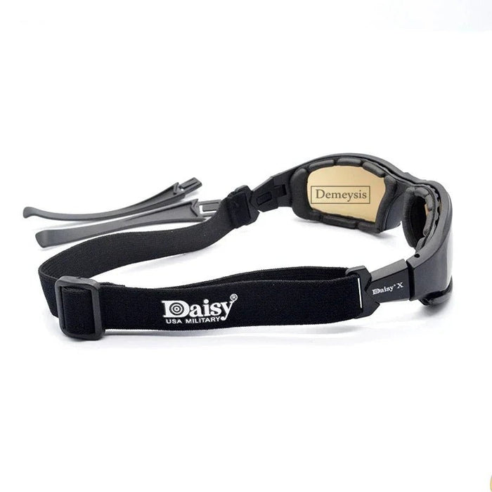 Daisy tactische gepolariseerde zonnebril - Outdoor sportbril met 4 lenzen en UV - bescherming - Bivakshop