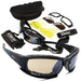 Daisy tactische gepolariseerde zonnebril - Outdoor sportbril met 4 lenzen en UV - bescherming - Bivakshop