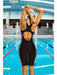 Dames een delig strandpak - Sportief badpak - Met contrastkleuren en snelle droging - Bivakshop