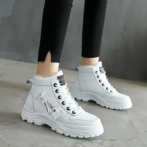 Dames High Top Sneakers – Warm Gevoerd en Platform Zool - Bivakshop