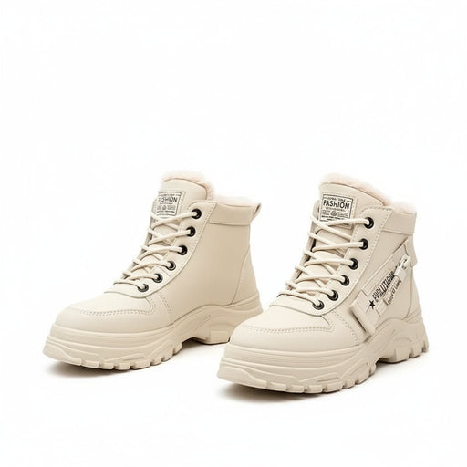 Dames High Top Sneakers – Warm Gevoerd en Platform Zool - Bivakshop