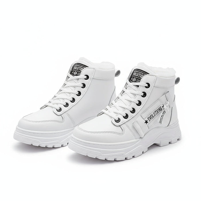 Dames High Top Sneakers – Warm Gevoerd en Platform Zool - Bivakshop