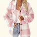 Dames Plaid Vest (Fuzzy Knit) – Elegant & Warm – Met Knoopsluiting - Bivakshop