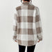 Dames Plaid Vest (Fuzzy Knit) – Elegant & Warm – Met Knoopsluiting - Bivakshop