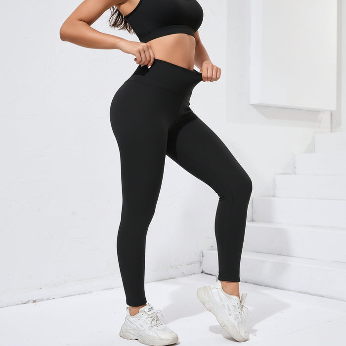 Dames Thermo Sportlegging – Fleece Voering, High Stretch & Winter Fitness - Bivakshop