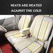DC 12V Autostoelverwarming - Verwarmde zitting met koolstofvezel verwarmingspads - Winter autostoel - Bivakshop