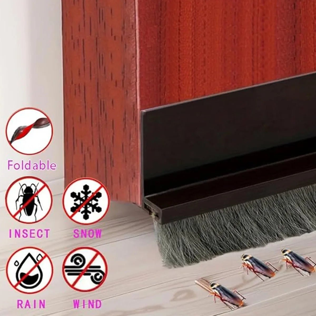 Deurtochtstopper - 20/40 cm/1m - Weerbestendige afdichting voor deur en raam - Bivakshop