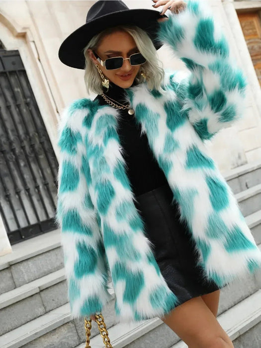 Dikke warme faux bontjas - Luxe en stijlvol winterjasje voor dames - Bivakshop