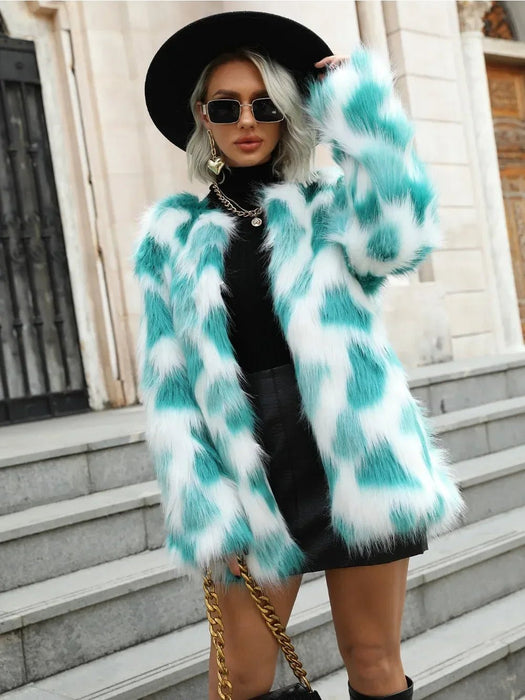Dikke warme faux bontjas - Luxe en stijlvol winterjasje voor dames - Bivakshop