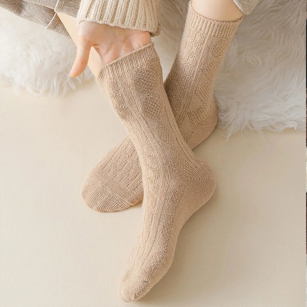 Dikke wollen sokken dames - Warme winter sokken - Zachte thermosokken tegen kou - Bivakshop
