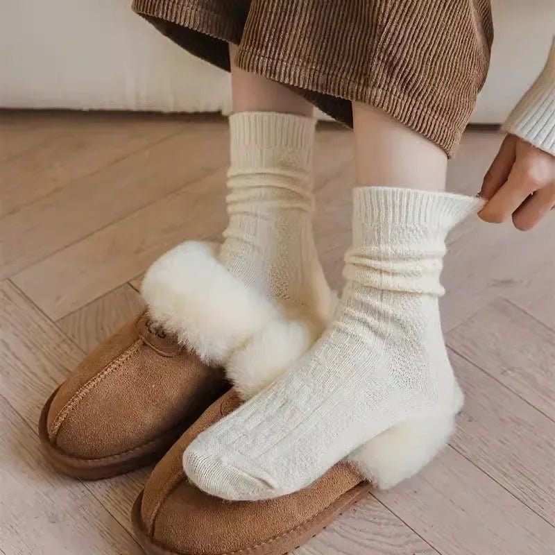 Dikke wollen sokken dames - Warme winter sokken - Zachte thermosokken tegen kou - Bivakshop