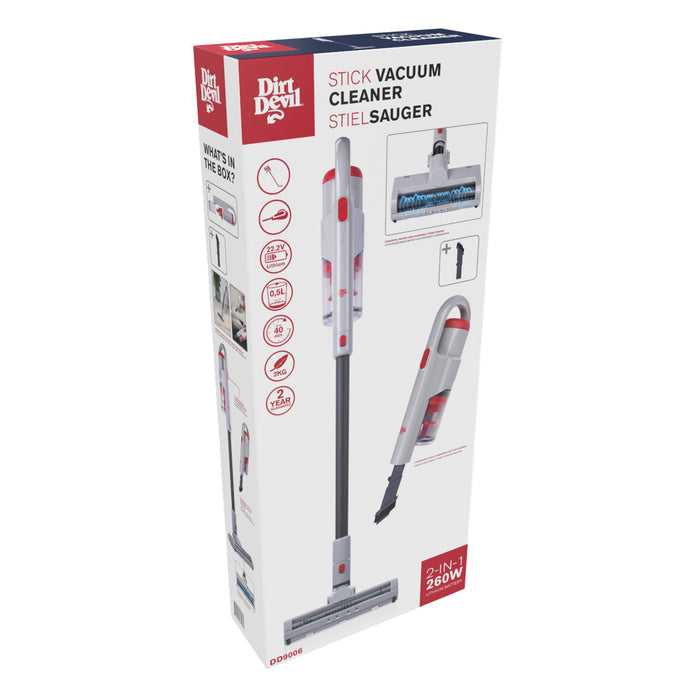 Dirt Devil - Steelstofzuiger DD9006 – Draadloos – Krachtig en Vederlicht Design - Bivakshop