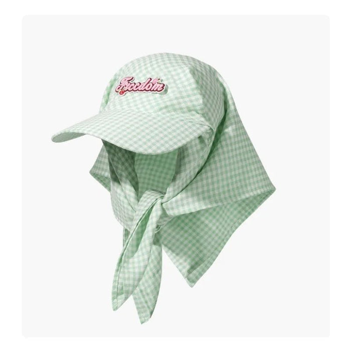 Dopamine kleur ruit - Band hoed - Vakantie zonbescherming casual summer seaside - Bivakshop