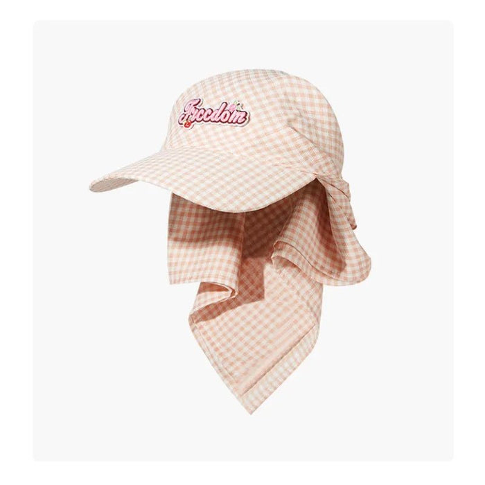 Dopamine kleur ruit - Band hoed - Vakantie zonbescherming casual summer seaside - Bivakshop