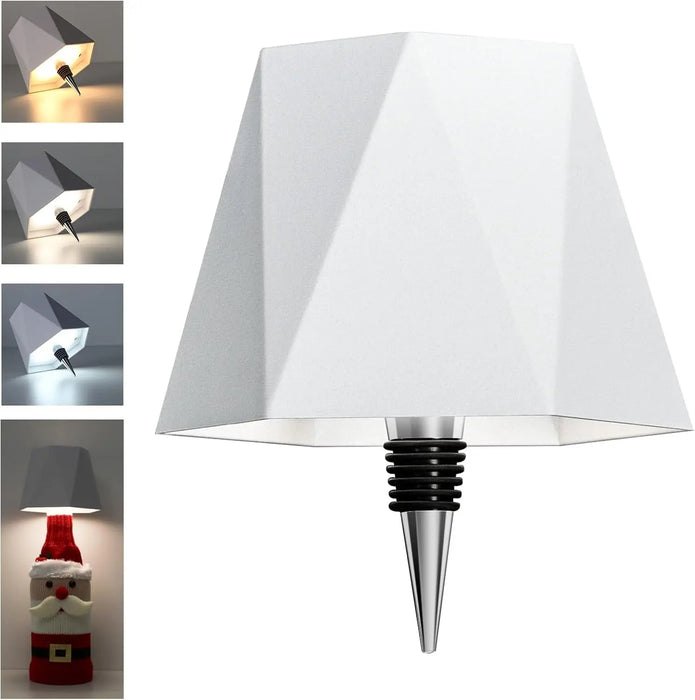Draadloze fles tafellamp – 3 lichtkleuren – touch dimbaar - Bivakshop